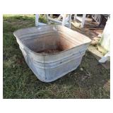 VINTAGE GALVANIZED WASH TUB