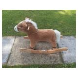 PLUSH CHILDS ROCKING HORSE