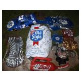 LOT OF INFLATEABLE BEER ADV. BLOW UP SIGNS,