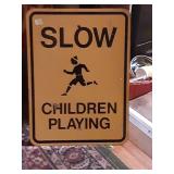 SLOW CHILDREN PLAYING SIGN 24X18