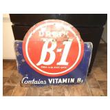 ANTIQUE DRINK B-1 ADV. SIGN, 1940"S LEMON LIME