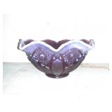LARGE PURPLE OPALESCENT BOWL 10"