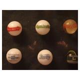 6 LARGE ADV. SHOOTER MARBLES