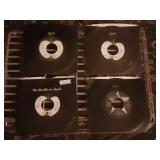 THE BEATLES 4 45 RPM VINYL RECORDS