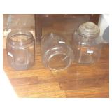 3 LARGE 1 GALLON GLASS JARS