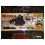 NIB VINTAGE BIG STEAM HO SCALE TRAIN SET BY LIFE