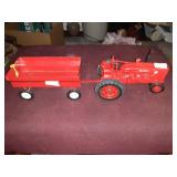 ERTL FARMALL M-TA TOY TRACTOR & OLD METAL GRAIN