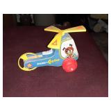 OLD WOODEN FISHER PRICE MINI COPTER