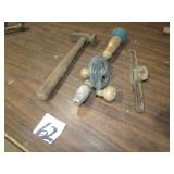 COBLER'S HAMMER; HAND DRILL; SHAVE