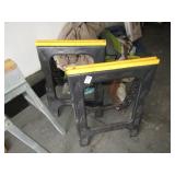 PAIR POLY FOLDING SAW HORSES