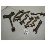 8 EARLY IMP. WRENCHES