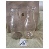 ST. LOUIS DAIRY QT. MILK BOTTLE; NATOMA HUNTLEY