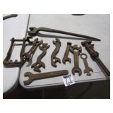 7- VINTAGE IMP. WRENCHES; MORE