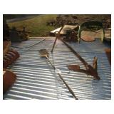 CAST IRON BOAT ANCHOR ; ASH SHOVEL