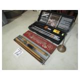 J C HIGGINS #772 GUN CLEANING KIT W/ WOOD CLEANING