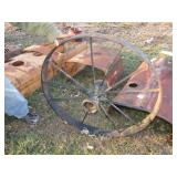 CAST IRON WAGON WHEEL