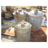 3- VINTAGE GAS CANS