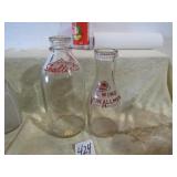 EWING VON ALLMEN DAIRY ; SEALTEST MILK BOTTLES