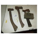 US 1945 HATCHET; 2 - OLD HATCHETS