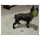 CAST IRON BULL DOG DOOR STOP W/ BROKEN EAR