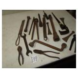 15+ OLD FARM WRENCHES