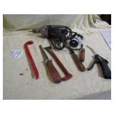 PRY BARS; CRAFTSMAN DRILL; MORE