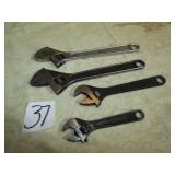 2- 10' & 1-8' , 1-6' CRESCENT WRENCHES