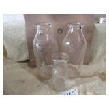 3- MEADOW GOLD MILK BOTTLES