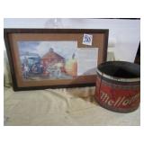 MELLOMINTS ADV. TIN ; THRESHERING PICTURE