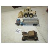 2- VINTAGE BUDDY - L TOYS PAYLOADER, SEMI