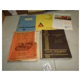 5- PIECES ALLIS CHALMERS MANUALS & LITERATURE