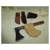 knife & hatchet sheaths: Pakintan hatchet