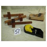 3- STANLEY #61 WOOD SCRIBES; 2 PLANES
