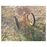 WALK BEHIND GARDEN TRACTOR SULKY CART