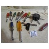 9- NUT DRIVERS; SMALL SQUARE; MORE