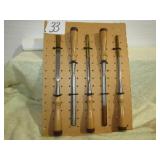 5- GREENLEAF WOOD CHISELS