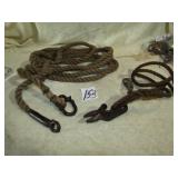 2 SHOCK TIES ROPES W/ SHOCK TIE TIGHTENERS