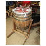 STAR #1 BARREL TUMBLER BUTTER CHURN W/ STENCILING