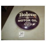12' REPRO. TIOLENE MOTOR OIL METAL SIGN