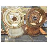 2- PAIRS 12 X 7  GARDEN  TRACTOR RIMS