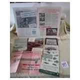 7- PIECES EARLY SALES LITERATURE ON EQ.