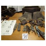 10- SHUCKING PEGS W/ WOOD BOX