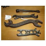 2- P&O CANTON ILL. WRENCHES; MECO #2 WRENCH ;