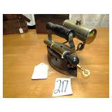 SIDE MOUNTED COPPER GAS TANK OLD AMERICAN GAS