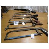 5- HACK SAWS -MILLERS FALLS#168, ENDERES, GREAT