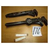 2- INTERNATIONAL ADJUSTABLE WRENCHES -Z-786,MORE