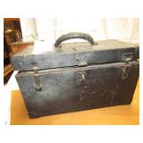 R.H. BUHRKE CO MACHINIST TOOL CHEST WOOD W/ METAL