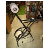 FOOT POWERED ,BELT DRIVEN GRINDER W/ SEAT - PICKUP