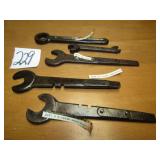 6 VINTAGE WRENCHES -CREAM SEPARATORS, MANN BONE