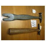DUNLAP UNUSUAL HAMMER / PRY BAR ; TACK HAMMER